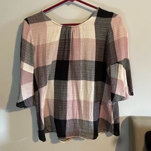 Plaid Blouse
